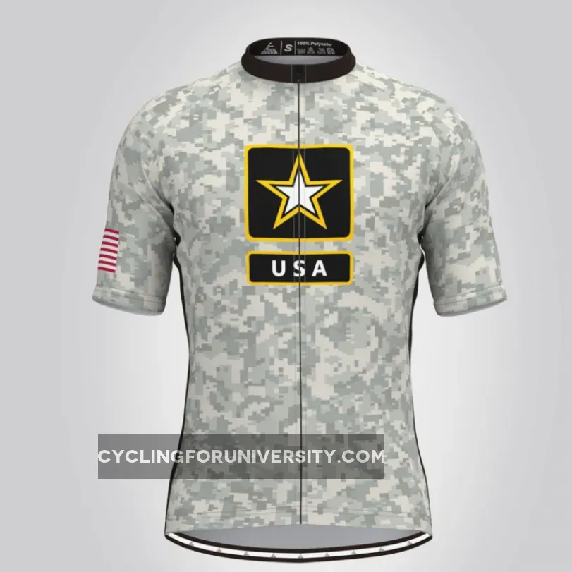 US Armed Forces Camo Men's Cycling Jersey Outlet