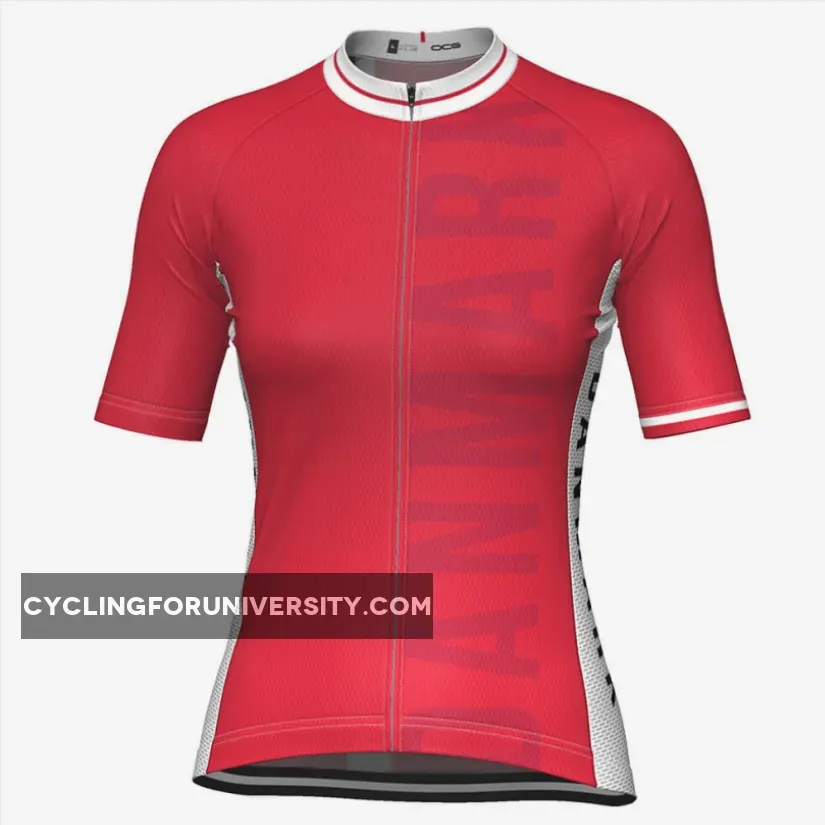 Women's Denmark National Pro Short Sleeve Cycling Jersey