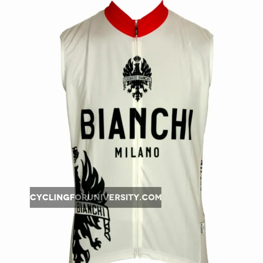 Bianchi Milano Sleeveless Jersey E12MORENO1 White To Buy
