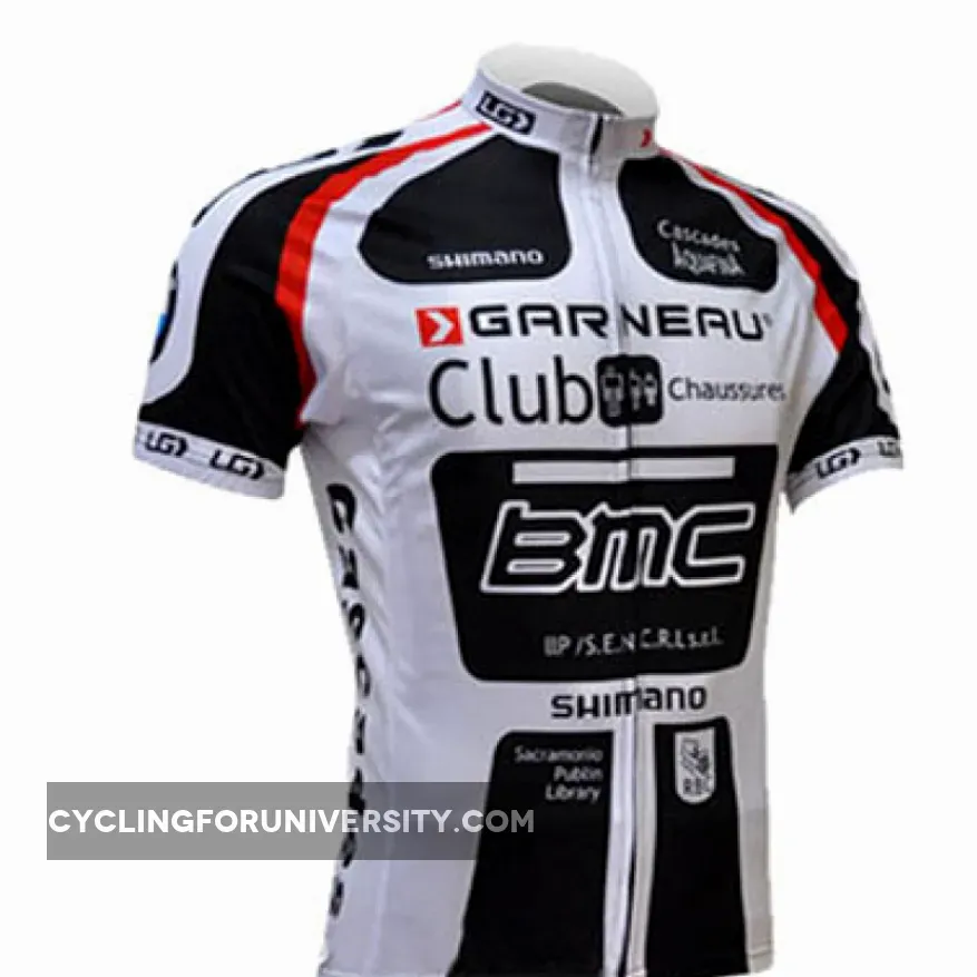 2011 Team BMC BLACK/WHITE Short Sleeve Jersey For Sale