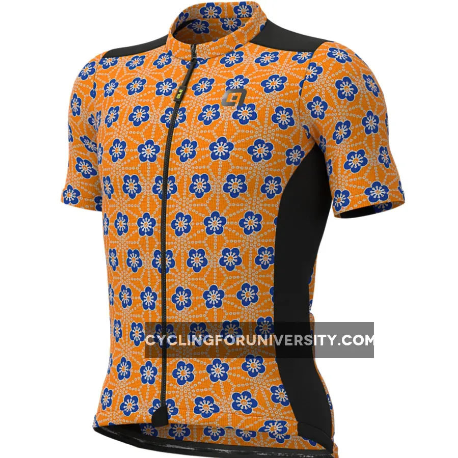 ALE' Gravel Khaki Orange Floral Jersey,
