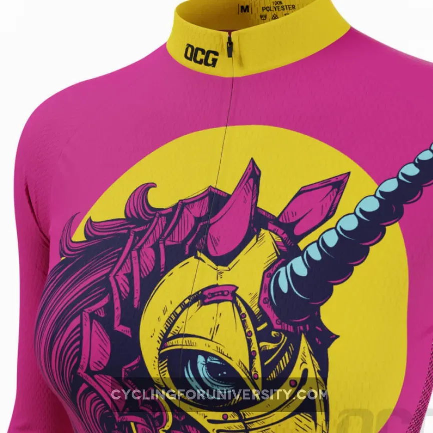 Women's Iron Unicorn Long Sleeve Cycling Jersey Restock