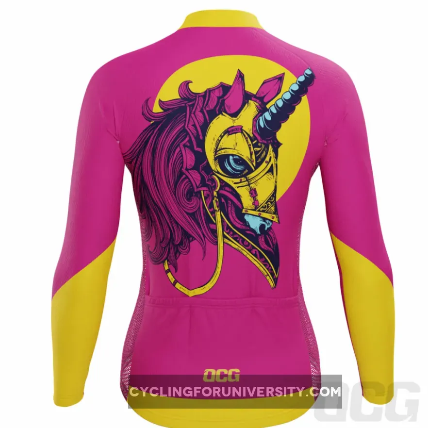 Women's Iron Unicorn Long Sleeve Cycling Jersey Restock