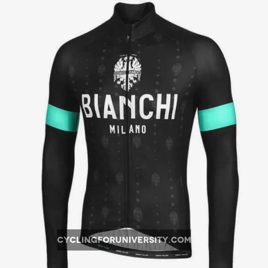 Bianchi Milano Perticara Black Long Sleeve Jersey,