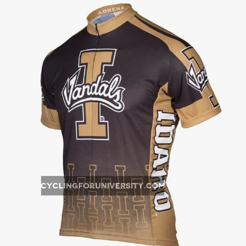 Adrenaline Promo Idaho University Vandals 3/4 zip Men's Cycling Jersey #Idaho Cycling Jersey IDAHO-MED