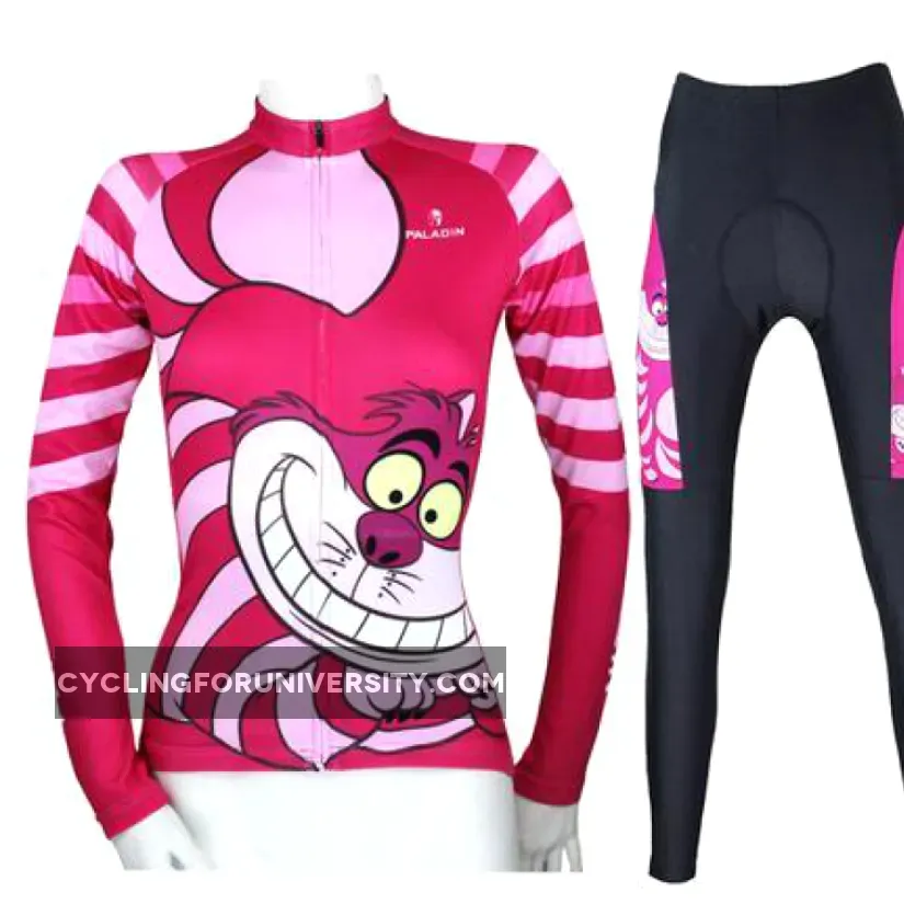 Big Mouth Cat Grinning Women's Long/Short-sleeve Cycling Jersey/Suit100