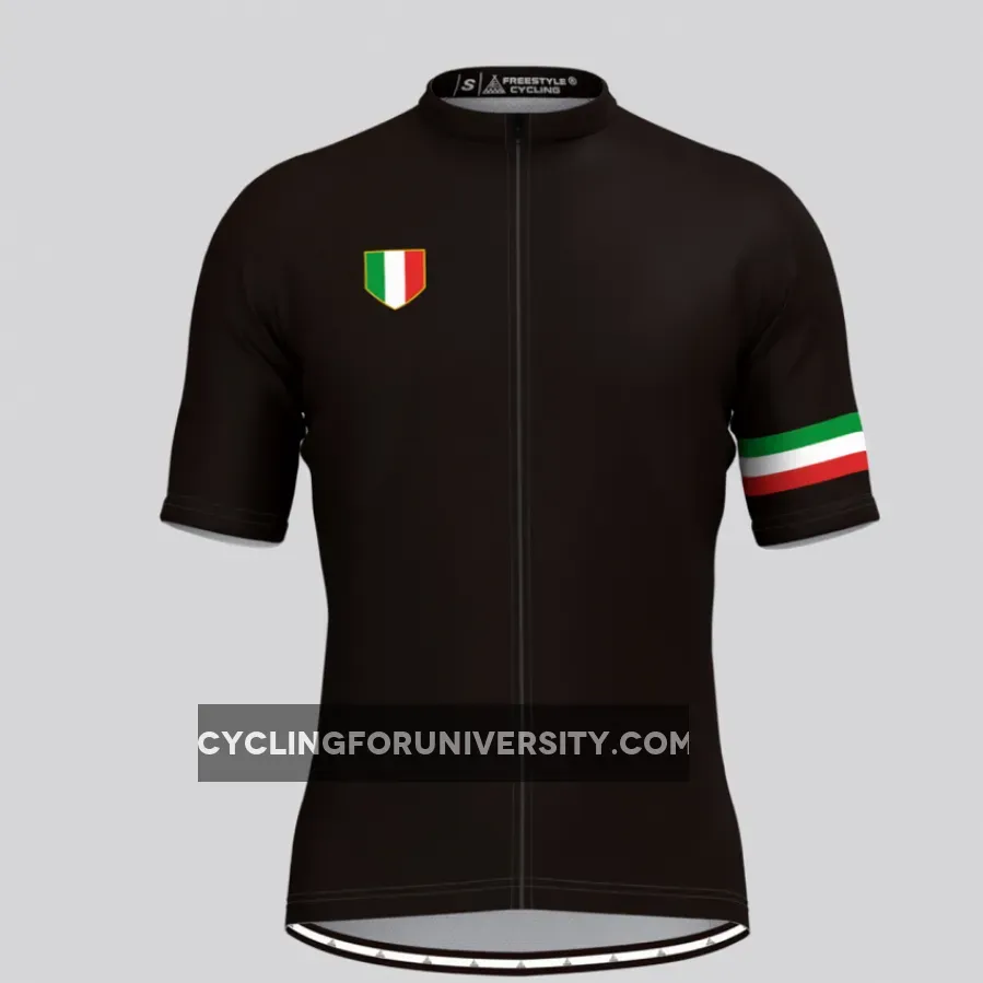 Classic Italia Black Men's Cycling Jersey Outlet