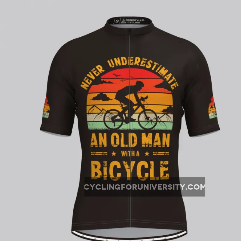 Men's Old Man Cycling Jersey - Sunset Online