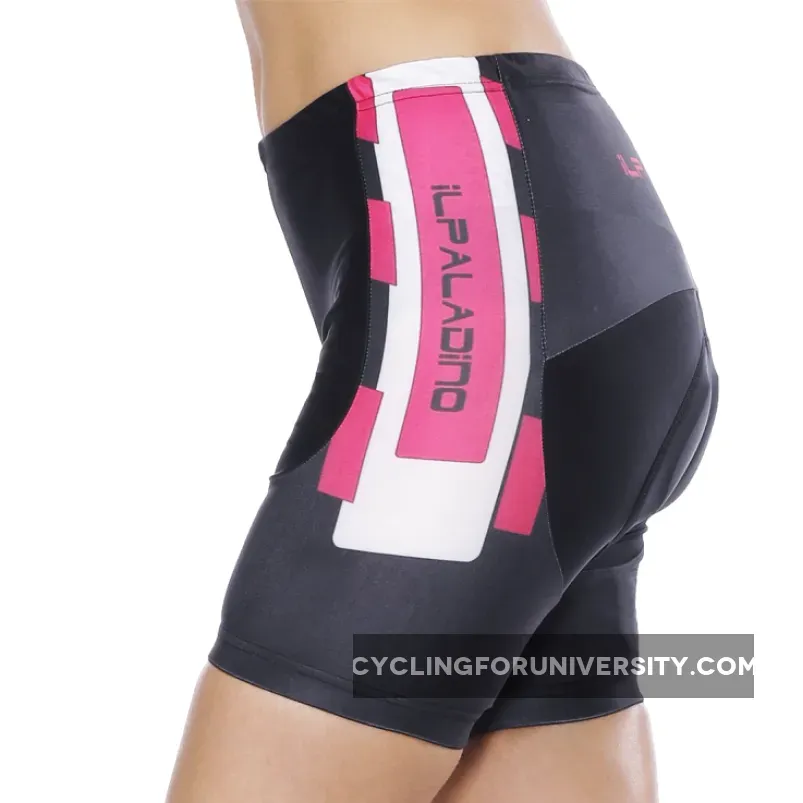 Black Flower Pink Red Womans Cycling Spinning Padded Bike Shorts UPF 50+ Summer Pant Road Bike Wear Mountain Bike MTB Clothes Sports Apparel Quick dry Breathable NO. 794