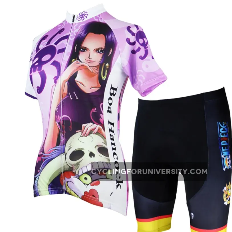 ONE PIECE Series Boa Hancock Empress Pirates Woman's Cycling Suit Jersey Team Jacket T-shirt Summer Spring Autumn Clothes Sportswear Anime NO.148