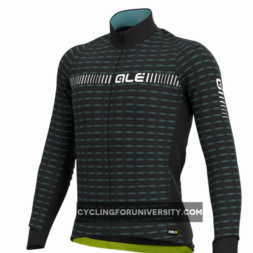 ALE' Green Road PRR Black Long Sleeve Jersey,