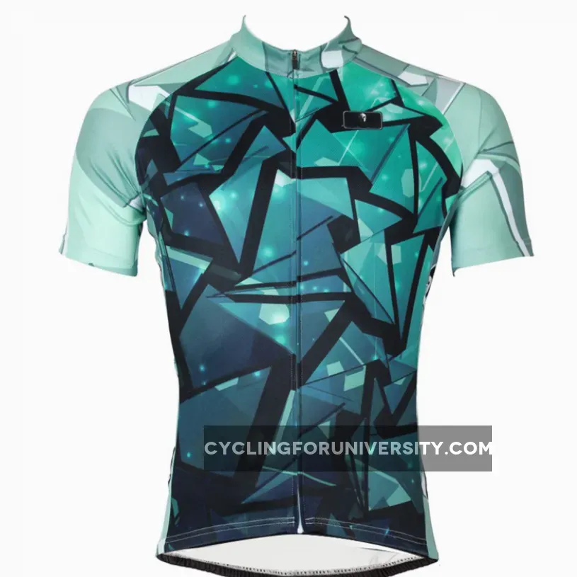 ILPALADINO Green Glass Men's Professional MTB Cycling Jersey Breathable and Quick Dry Comfortable Bike Shirt for Summer NO.517