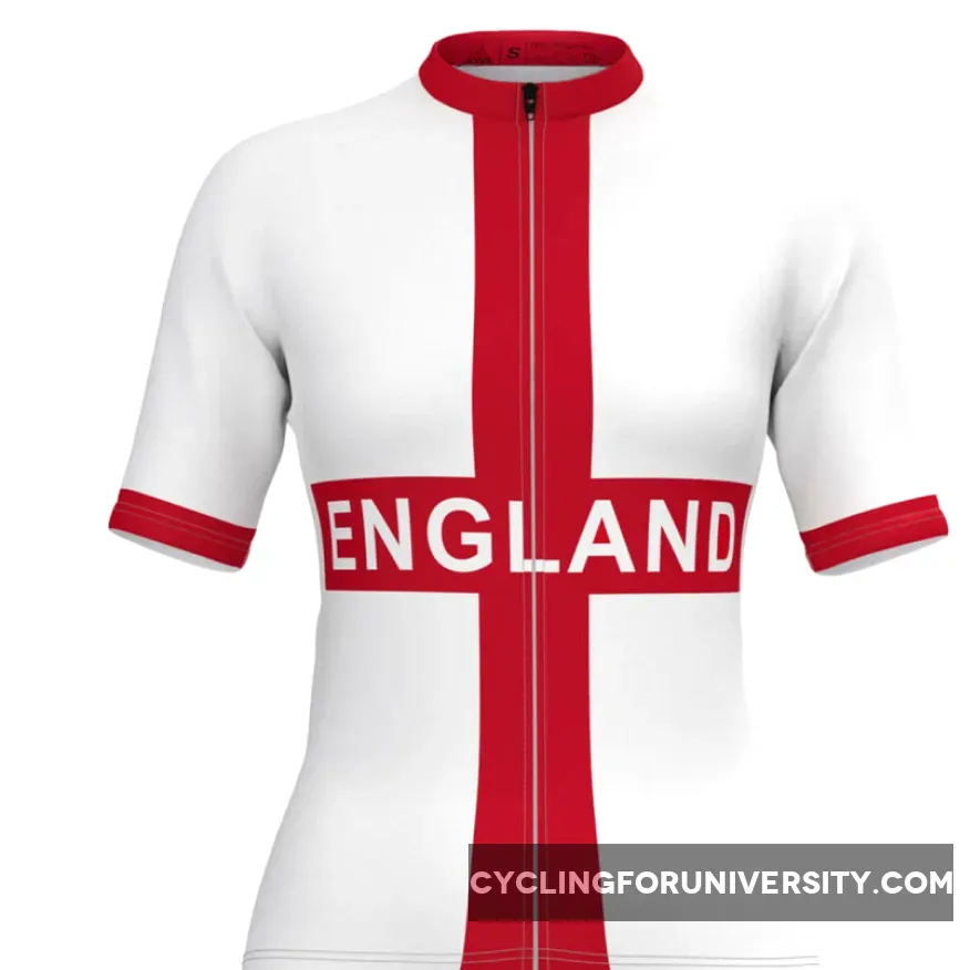 England Flag Women's Cycling Jersey V1 Brand New