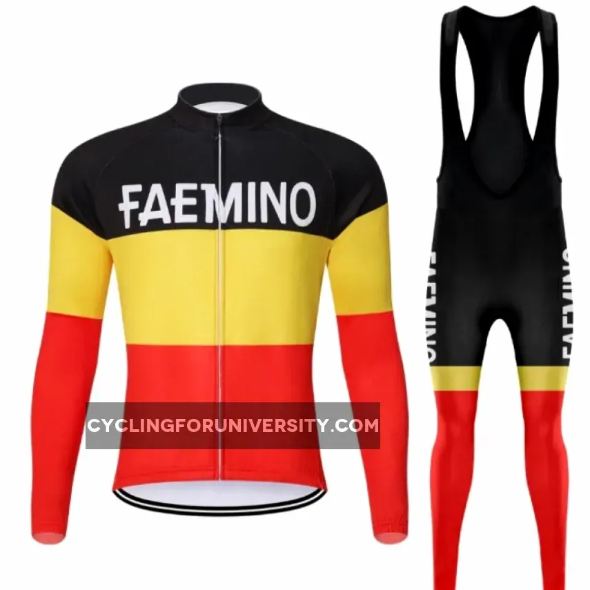 Belgium Faemino Vintage Winter Cycling Set Restock