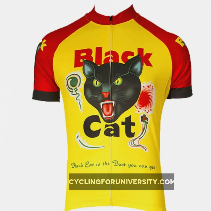 Men's Black Cat Cycling Jersey Restock