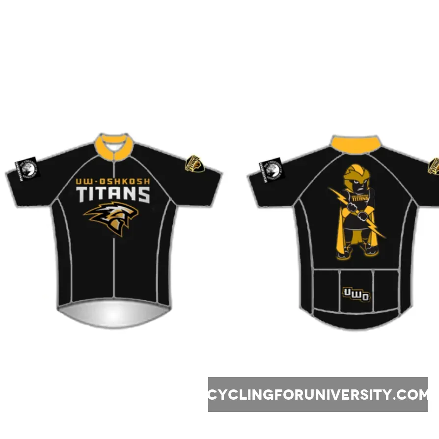 UW UNIVERSITY OF WISCONSIN OSHKOSH TITANS Cycling Jersey