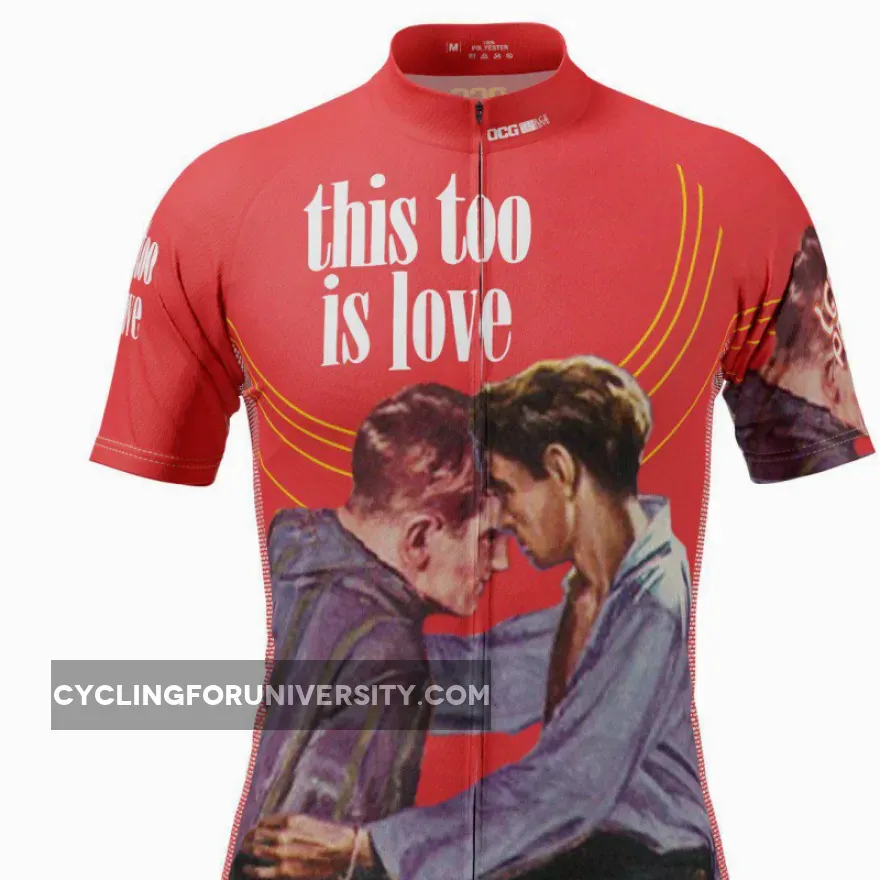 Men's This Too Is Love LGBT Short Sleeve Cycling Jersey
