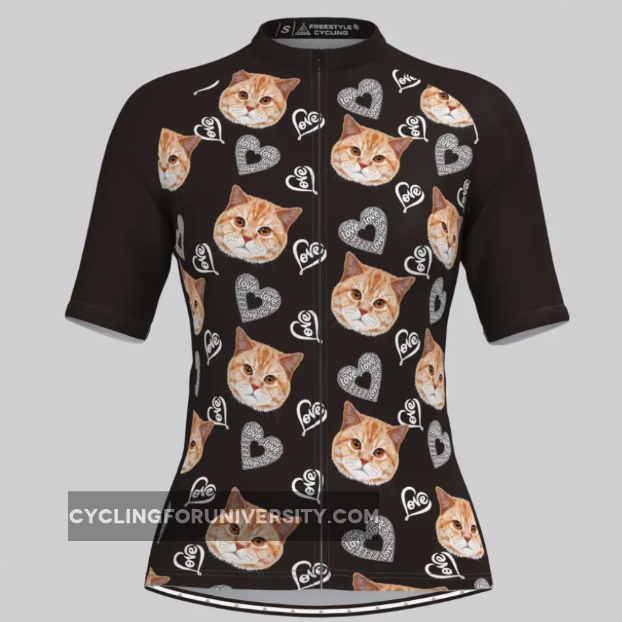 Custom Cat Face V4 Women's Jersey-Black New Releases