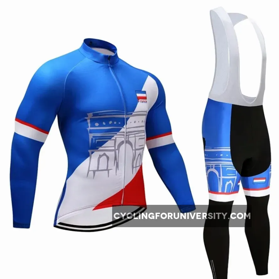 Winter Cycling Set Team France Thermal Fleece For Sale