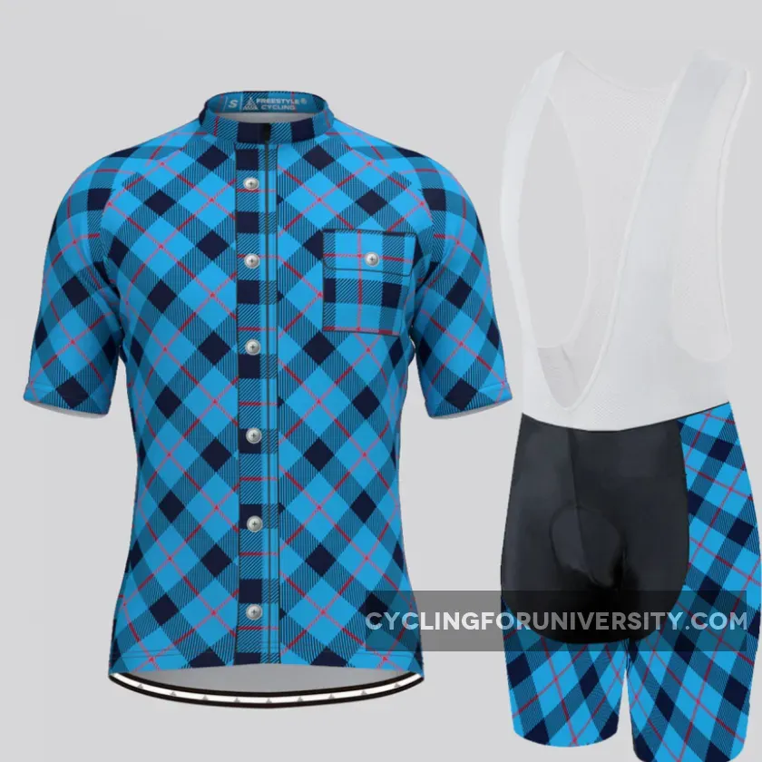Plaid Checkered Shirt V10 Men's Cycling Kit Outlet