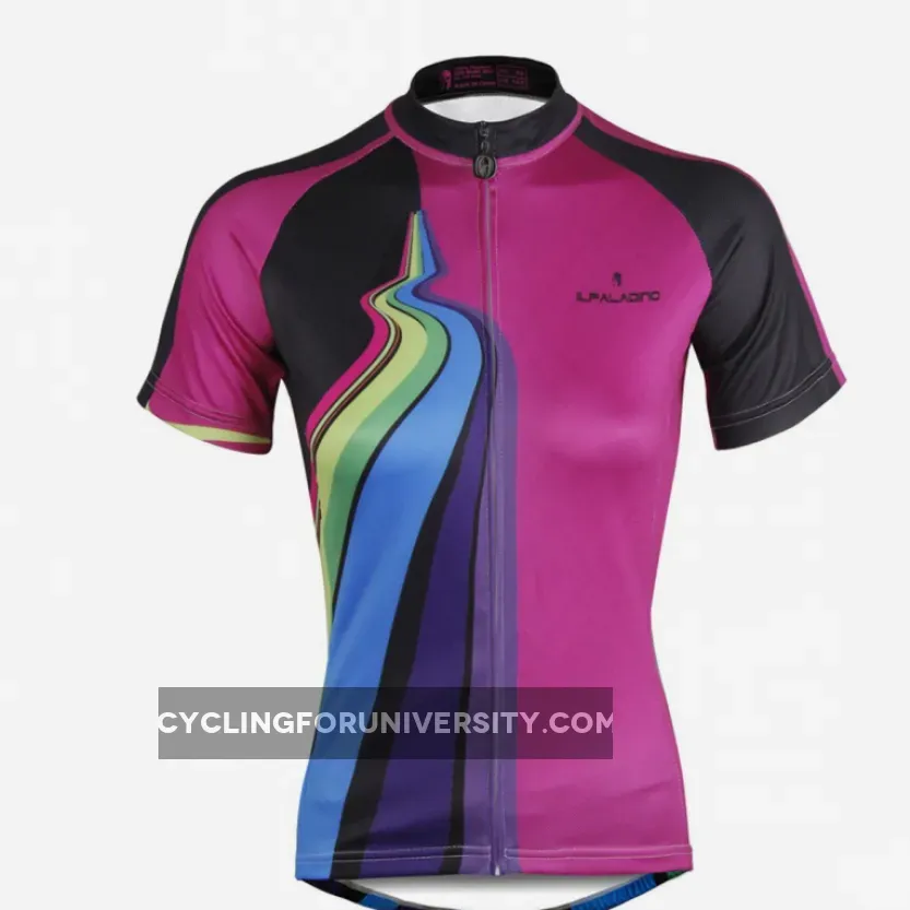 ILPALADINO Purple Women's Cycling Jersey High-quality Bike Shirt Cycling Girl Clothes Apparel Outdoor Sports Gear Leisure Biking T-shirt NO.749