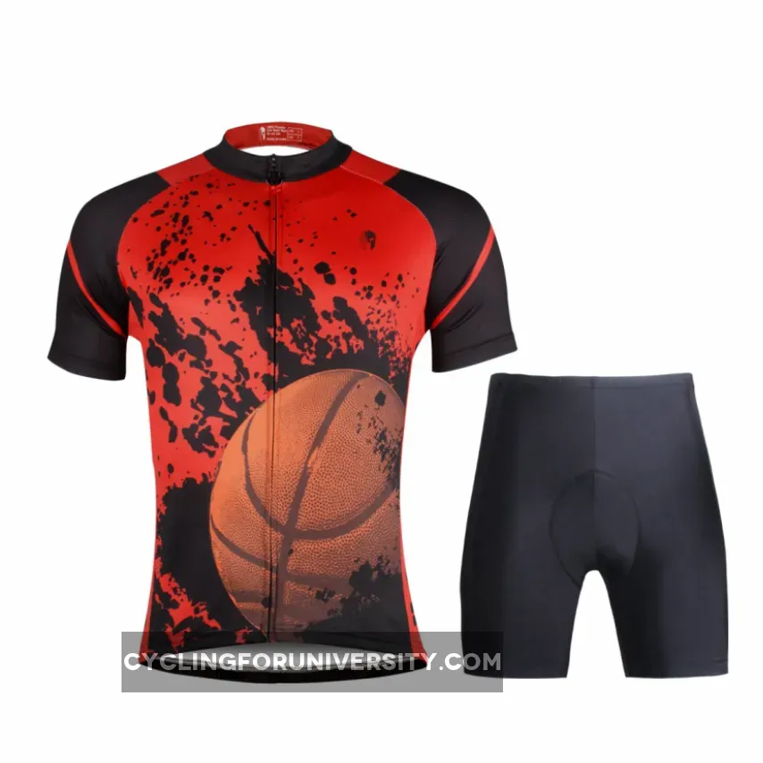 Ilpaladino Baketball Fan Sport Breathable Black&Red Jersey Men's Short-Sleeve Shirts Summer Quick Dry Wear Apparel Outdoor Sports Gear Leisure Biking T-shirt NO.691