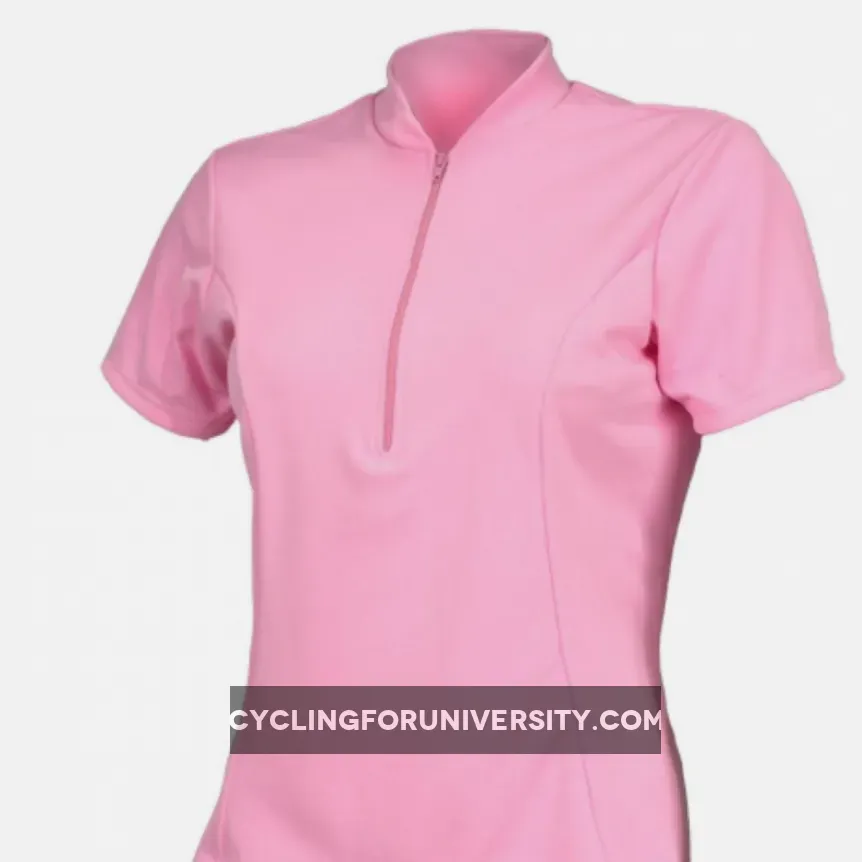 World Jerseys Women's Classic Short sleeve Half zip cycling jersey Light Pink