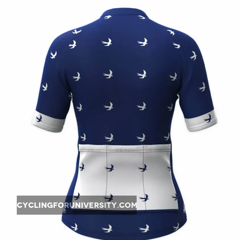 White Swallow Themed Women's Cycling Jersey To Buy