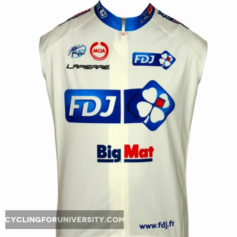 FRANCAISE DES JEUX (FDJ) - BIG MAT 2012 MOA Radsport-Profi-Team Sleeveless Jersey vest