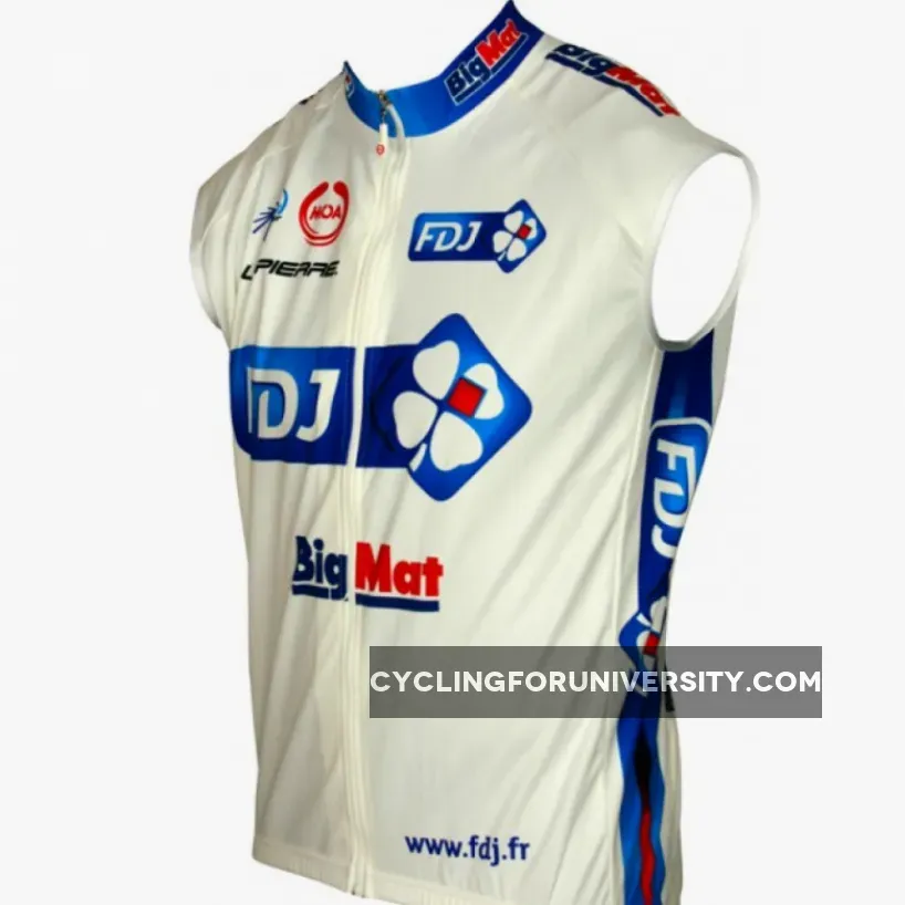 FRANCAISE DES JEUX (FDJ) - BIG MAT 2012 MOA Radsport-Profi-Team Sleeveless Jersey vest