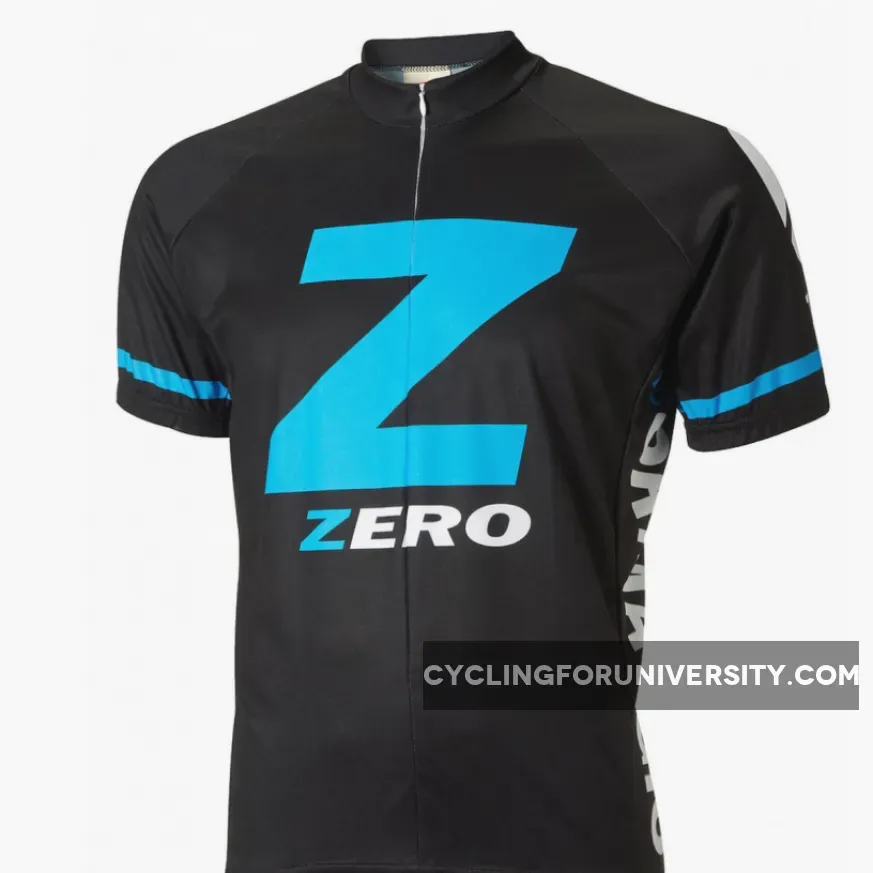 Formaggio Team Zero Black Short sleeve Half zip men's cycling jersey