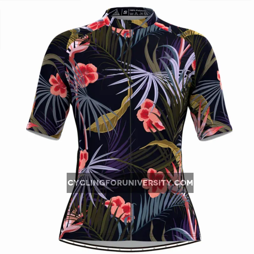 Women's Floral Tropical Hawaiian Cycling Jersey For Sale