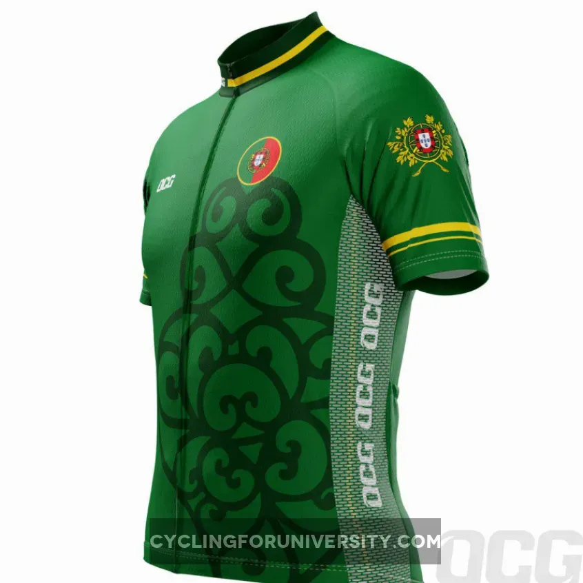 Men's Lusitanian Portugal Short Sleeve Cycling Jersey