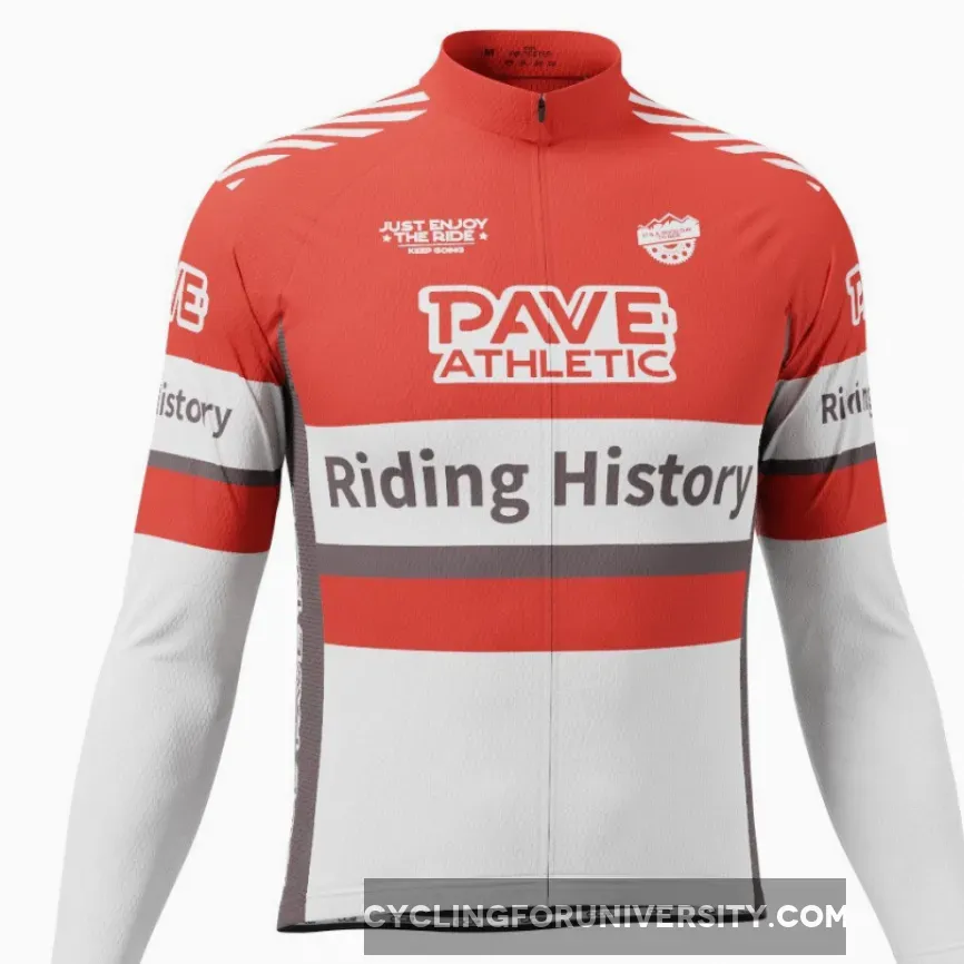 PAVE Athletic Banker Retro Long Sleeve Cycling Jersey