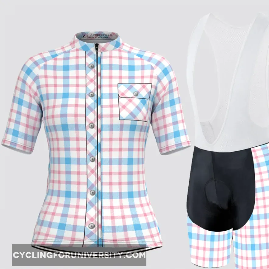 Plaid Checkered Shirt V23 Women's Cycling Kit Outlet