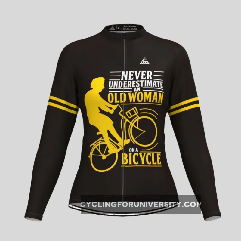 Women's Old Woman Long Sleeve Cycling Jersey V3 Brand New
