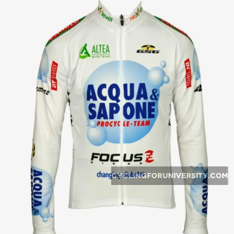ACQUA & SAPONE 2012 Giessegi Radsport-Profi-Team - Langarmtrikot Long Sleeve Jersey