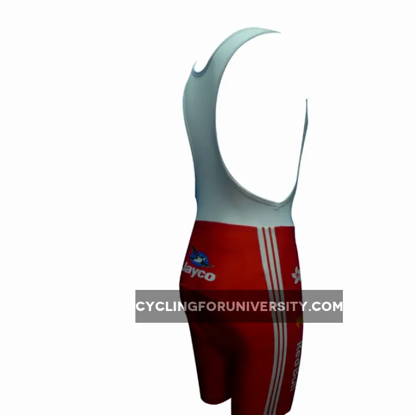 2012 Team Alstom Bic Cycling Bib Shorts In White Brand New