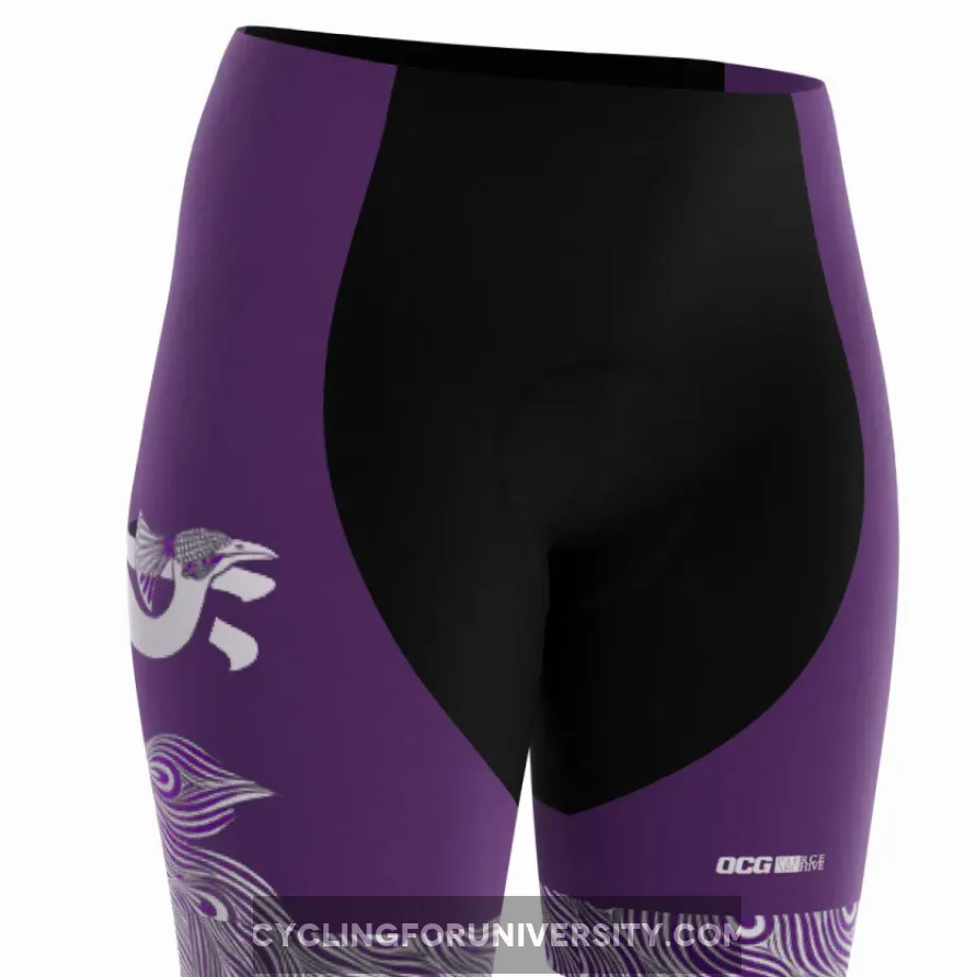 Women's The Peacock Gel Padded Cycling Shorts, Gel Chamois Cycling Shorts