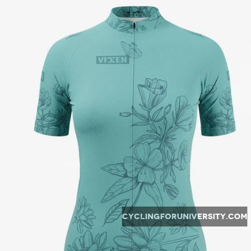 Women's Flower Power Short Sleeve Cycling Jersey Outlet
