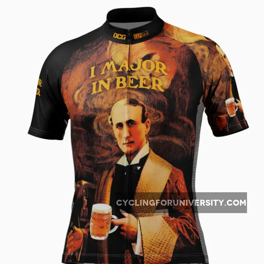 Men's Major In Beer Short Sleeve Cycling Jersey To Buy
