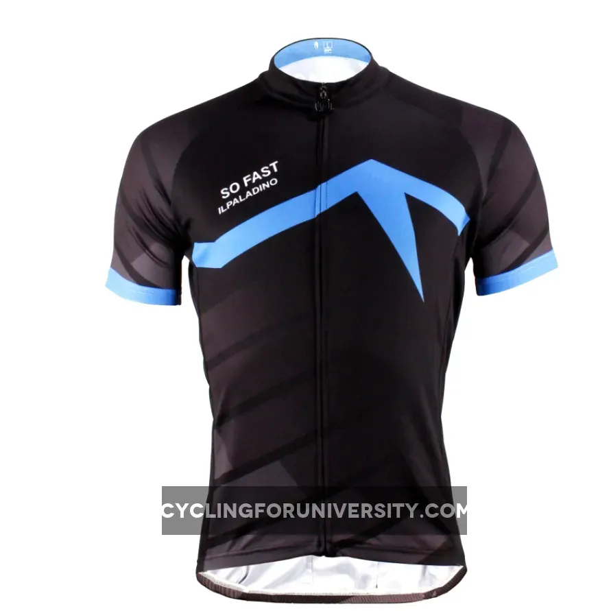 SO FAST Men's Cycling Jersey Bike Shirt Black T-shirt Cyclist NO.620