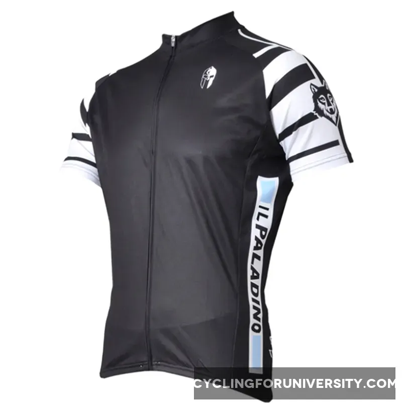 Wolf Soldier Man's Short-sleeve Cycling Jersey T-shirt Summer Black NO.007