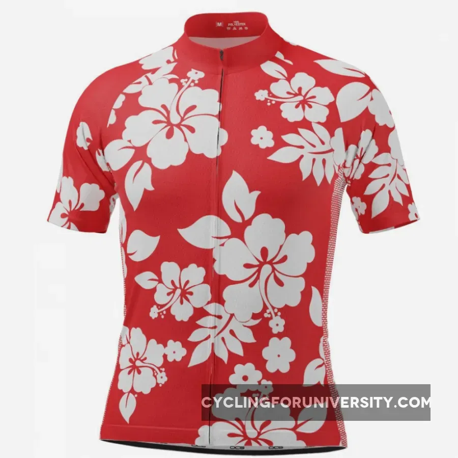 Men's Hawaiian Shirt Aloha Floral Cycling Jersey Mountain Bike Hawaiian Shirt