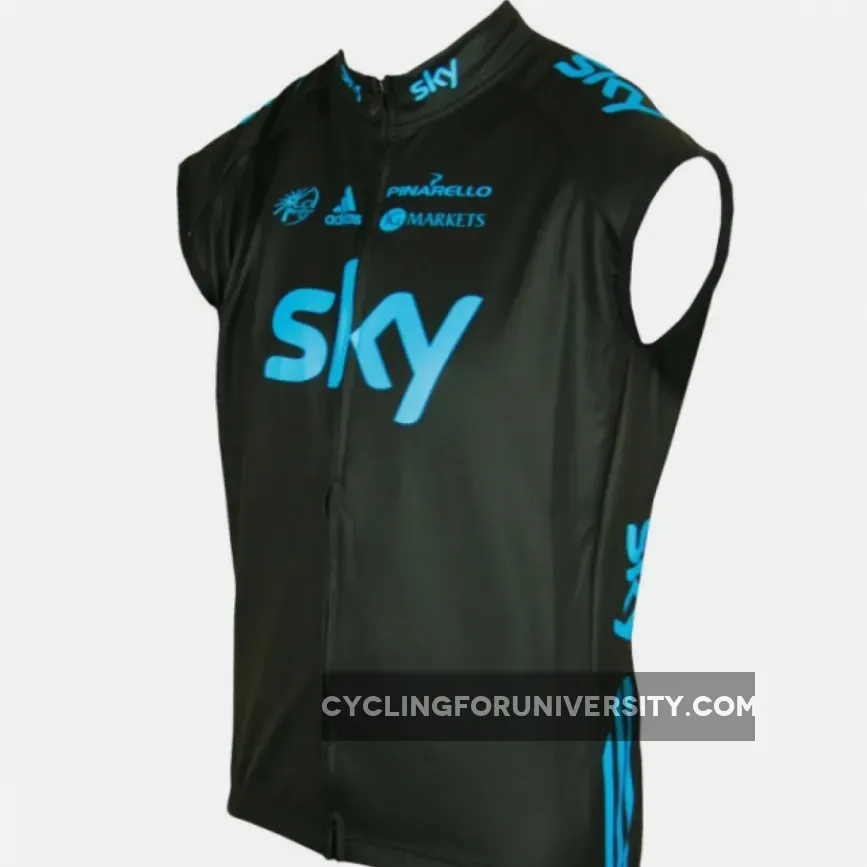 SKY 2012 PRO CYCLING Radsport-Profi-Team-Sleeveless Jersey Vest