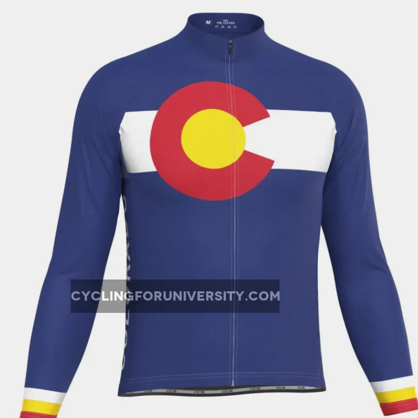 Men's Colorado USA State Long Sleeve Cycling Jersey Restock