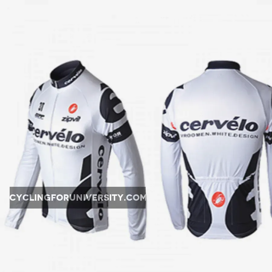 Cervelo White Long Sleeve Jersey Brand New