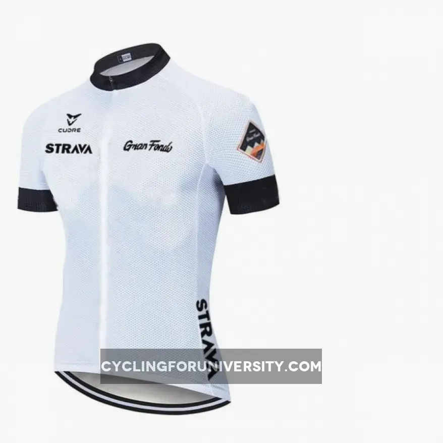 Cycling Jersey Suit 2022 new white STRAVA Pro Bicycle Team Short Sleeve Summer breathable Cycling Clothing Sets