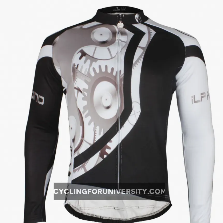 ILPALADINO Men's Long Sleeves Cycling Jacket Spring Autumn Exercise Bicycling Pro Cycle Clothing Racing Apparel Outdoor Sports Leisure Biking Shirts 617
