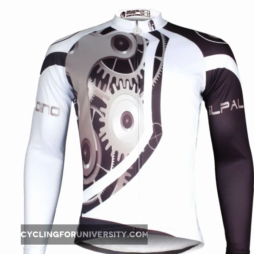 ILPALADINO Men's Long Sleeves Cycling Jacket Spring Autumn Exercise Bicycling Pro Cycle Clothing Racing Apparel Outdoor Sports Leisure Biking Shirts 617